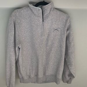 Gray Lacrosse 1/4 Quarter Zip Sweatshirt